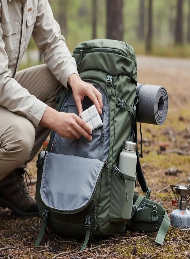 JAMBUVANTI جامبوفانتي، قطعة واحدة، منظم أقراص على شكل مكعب روبيك للسفر - علبة تخزين أدوية محمولة بـ 8 أقسام مع قفل، حاوية أقراص مانعة للتسرب وخالية من مادة BPA للفيتامينات والمكملات الغذائية والأقراص - Image 3